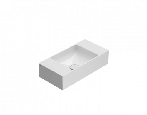 Washbasin T-EDGE | 500x250x120 | White gloss