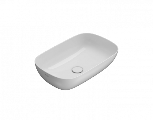 Washbasin T-EDGE | 600x380x160 mm | Carrarský mramor mattte