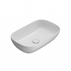 Washbasin T-EDGE | 600x380x160 mm | White gloss