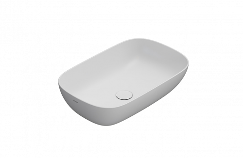 Washbasin T-EDGE | 600x380x160 mm | White mattte