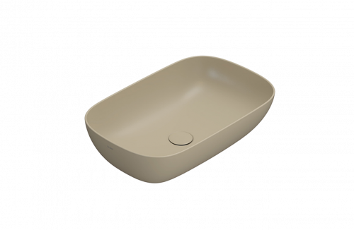 Washbasin T-EDGE | 600x380x160 mm | Pearl mattte