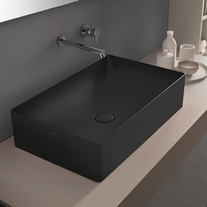 Washbasin T-EDGE | 610x370x140 mm | Black mattte