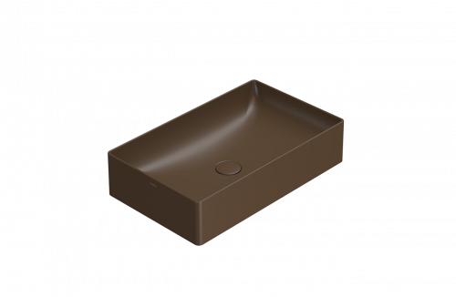 Washbasin T-EDGE | 610x370x140 mm | Chestnut mattte