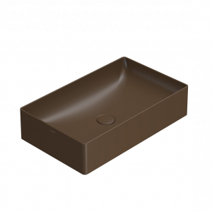 Washbasin T-EDGE | 610x370x140 mm | Chestnut mattte