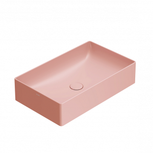 Washbasin T-EDGE | 610x370x140 mm | Pink mattte