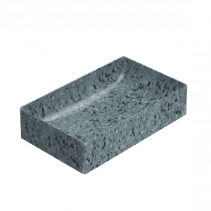 Washbasin T-EDGE | 610x370x140 mm | Tyrkysová drť mattte