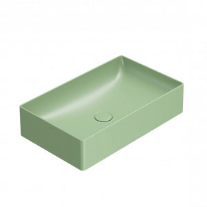 Washbasin T-EDGE | 610x370x140 mm | Lime mattte