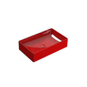 Washbasin T-EDGE | 610x370x140 | Pompeian Red gloss