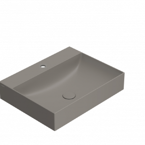 T-EDGE washbasin 600x470x120 | without battery hole | Agate mattte