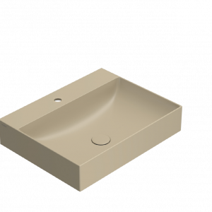 T-EDGE washbasin 600x470x120 | Pearl mattte