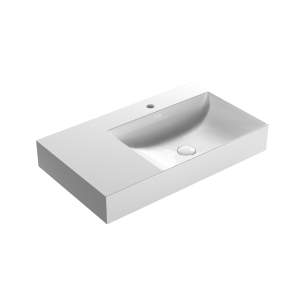 Washbasin T-EDGE | 800 x 470 x 120 | White gloss