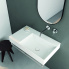 Washbasin T-EDGE | 800 x 470 x 120 | without battery hole White gloss