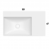 Washbasin T-EDGE | 800x470x120 | with a hole for the battery | White gloss