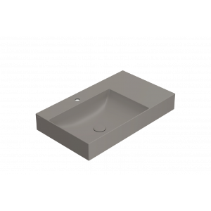 Washbasin T-EDGE | 800x470x120 | with a hole for the battery | Agate mattte