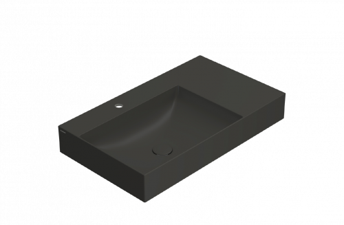 Washbasin T-EDGE | 800x470x120 | with a hole for the battery | Anthracite mattte