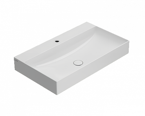 Washbasin T-EDGE | 800x470x120 | White gloss