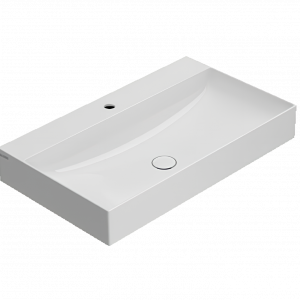 Washbasin T-EDGE | 800x470x120 | without battery hole | White gloss