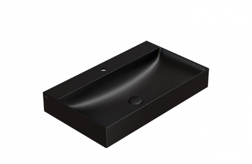 Washbasin T-EDGE | 800x470x120 | Black mattte