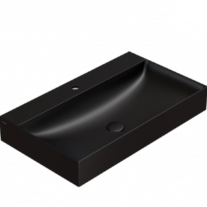 Washbasin T-EDGE | 800x470x120 | Black mattte