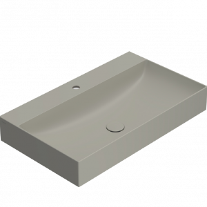 Washbasin T-EDGE | 800x470x120 | Cashmere mattte