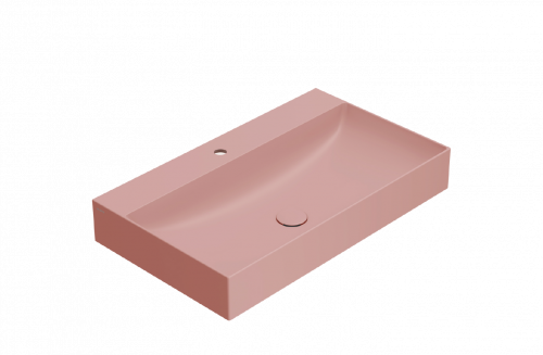 Washbasin T-EDGE | 800x470x120 | Pink mattte