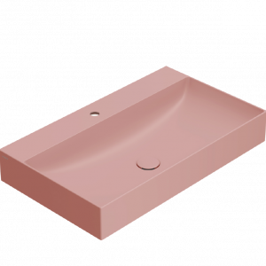 Washbasin T-EDGE | 800x470x120 | Pink mattte