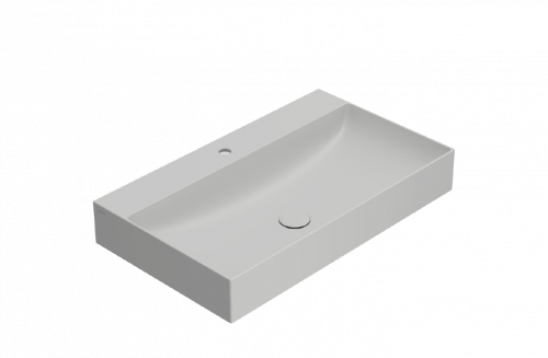 Washbasin T-EDGE | 800x470x120 | Light grey mattte