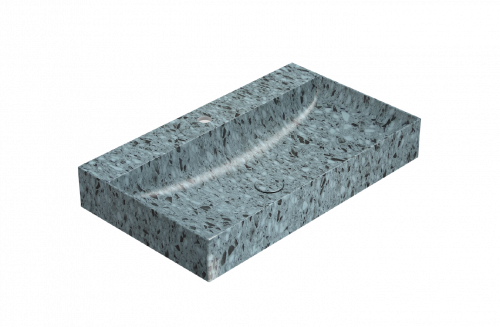 Washbasin T-EDGE | 800x470x120 | Turquoise grit mattte