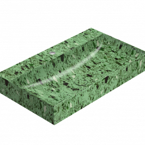 Washbasin T-EDGE | 800x470x120 | Green grit mattte