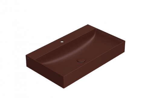 Washbasin T-EDGE | 800x470x120 | Brick mattte