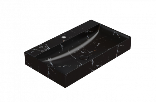 Washbasin T-EDGE | 800x470x120 | Portoro Nero mattte