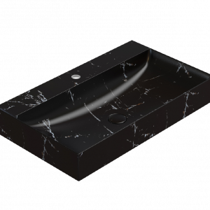 Washbasin T-EDGE | 800x470x120 | Portoro Nero mattte