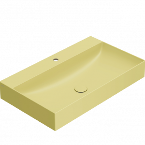 Washbasin T-EDGE | 800x470x120 | Mustard yellow mattte