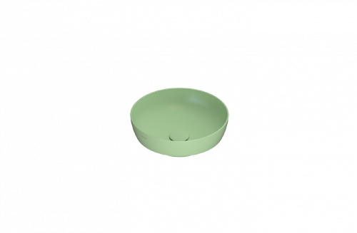 Washbasin T-EDGE | 370x370x140 mm | Lime mattte