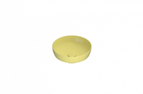 Washbasin T-EDGE | 370x370x140 mm | Mustard yellow mattte