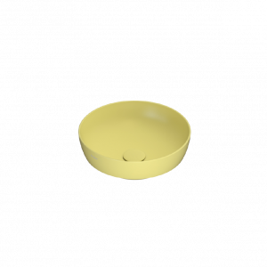 Washbasin T-EDGE | 370x370x140 mm | Mustard yellow mattte