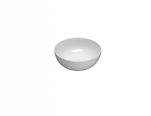 Vessel sink | T_EDGE | 420 x 420 x 160 | White gloss