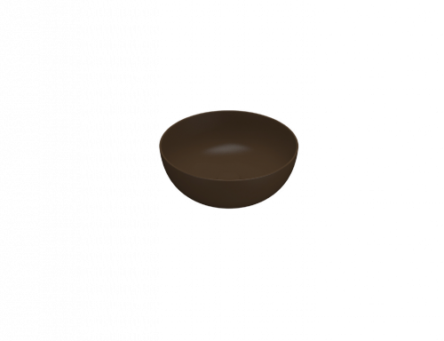 Vessel sink | T_EDGE | 420 x 420 x 160 | Chestnut mattte