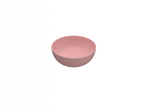 Vessel sink | T_EDGE | 420 x 420 x 160 | Pink mattte