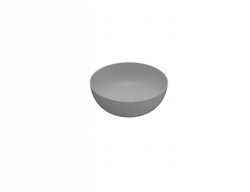 Vessel sink | T_EDGE | 420 x 420 x 160 | Light grey mattte