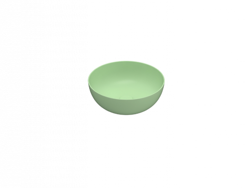 Vessel sink | T_EDGE | 420 x 420 x 160 | Lime mattte