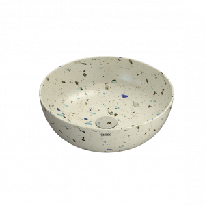 Vessel sink | T_EDGE | 450x450x160 mm | Béžová drť mattte