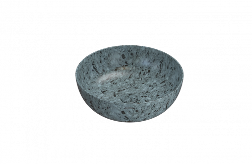 Vessel sink | T_EDGE | 450x450x160 mm | Tyrkysová drť mattte