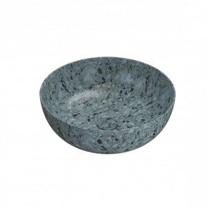 Vessel sink | T_EDGE | 450x450x160 mm | Tyrkysová drť mattte