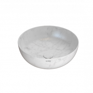 Vessel sink | T_EDGE | 450x450x160 mm | Carrarský mramor mattte