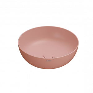 Vessel sink | T_EDGE | 450x450x160 mm | Pink mattte