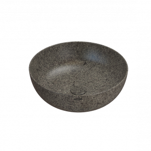 Vessel sink | T_EDGE | 450x450x160 mm | Peperino Grigio mattte