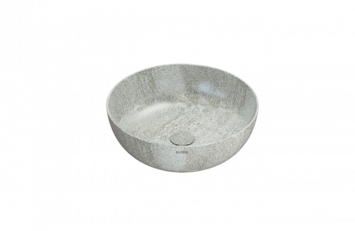 Vessel sink | T_EDGE | 450x450x160 mm | Pruhovaná béžová mattte