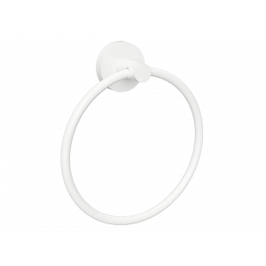 Towel holder White circular