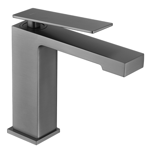 LOTOSAN  Sink lever faucet, upright | GUN METAL